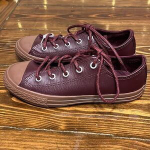 NEW Converse CTAS OX Dark Sangria Tera Red Low Unisex size 1